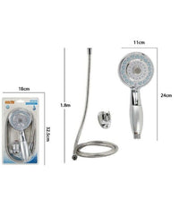 Kit Doccetta Tonda Doccino Soffione Doccia Con Laccio 1,8mt Staffa 59219 Bagno         