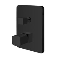 Kit doccia incasso con soffione 30x20 e set completo nero opaco Lotus