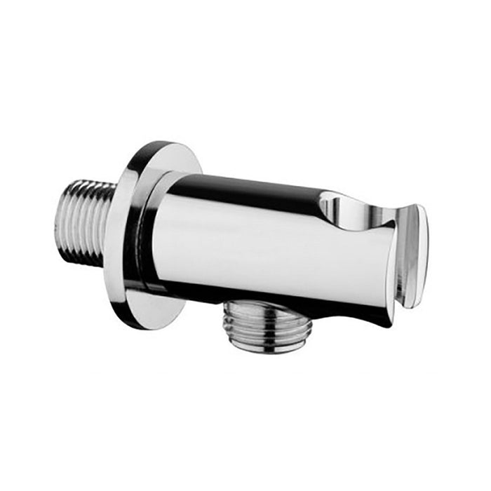 Kit doccia incasso cromato completo di soffione 20 cm inox e kit doccetta Recta