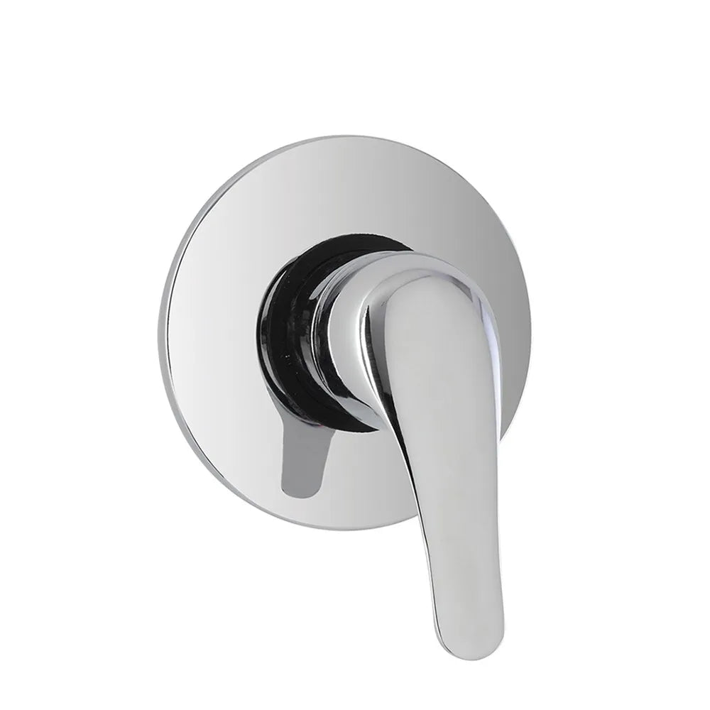 Kit doccia Kant completo di miscelatore a incasso con braccio doccia e soffione tondo