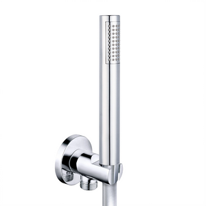 Set doccia completo tondo cromo - Miscelatore, braccio, soffione 20cm e doccino