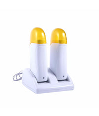 Kit Doppio Scaldacera Rullo + Ricarica Base Per Strisce Depilatorie Cera Ceretta         