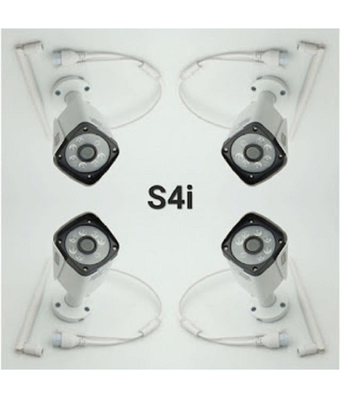 Kit Dvr Wireless Wifi 4 Canali Sistema Registrazione Cctv Hd 4 Telecamera Q-s4i         