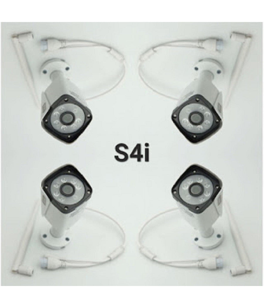 Kit Dvr Wireless Wifi 4 Canali Sistema Registrazione Cctv Hd 4 Telecamera Q-s4i         