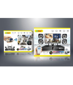 Kit Dvr Wireless Wifi 4 Canali Sistema Registrazione Cctv Hd 4 Telecamera Q-s4i         