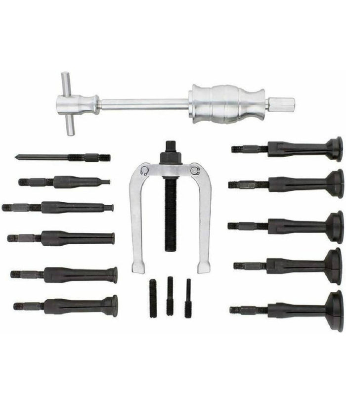 Kit Estrattore Per Cuscinetti Interni Martello Scorrevole Set Rimozione 16 Pezzi         