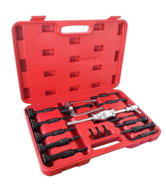 Kit Estrattore Per Cuscinetti Interni Martello Scorrevole Set Rimozione 16 Pezzi         