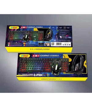 Kit Gaming Tastiera Pc Mouse Cuffie Mousepad 4 In 1 Retroilluminato Rgb Q-jp004         