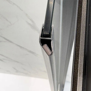 Kit guarnizioni magnetiche nero opaco 200 cm per box doccia 5-6 mm
