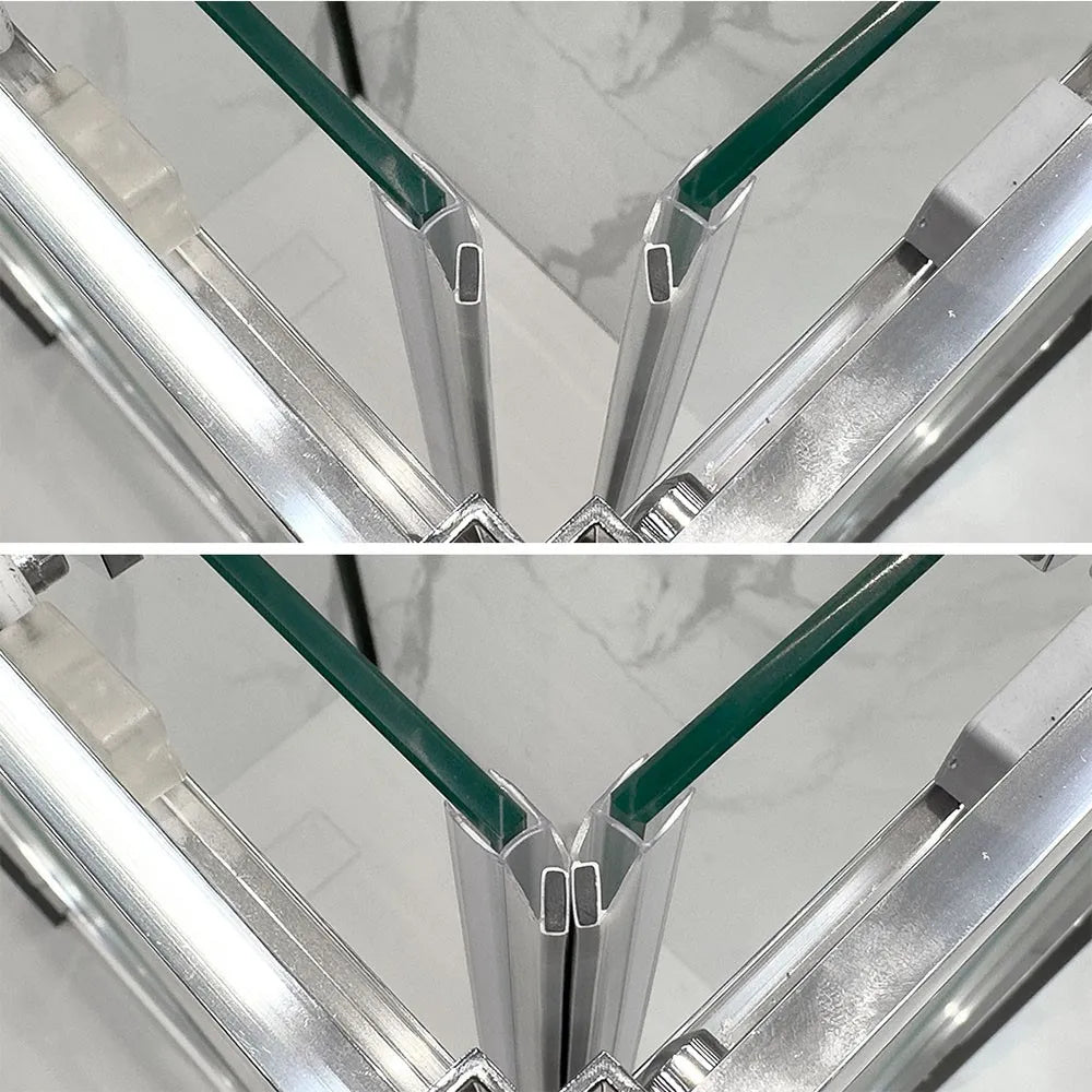 Kit guarnizioni magnetiche trasparenti 200 cm per box doccia 5-6 mm