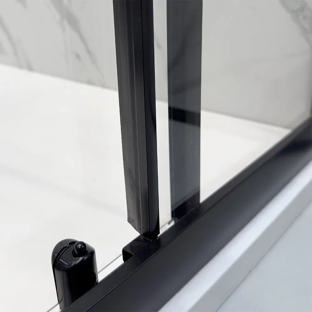 Kit guarnizioni salvagoccia nero opaco 200 cm per box doccia 5-6 mm