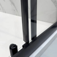 Kit guarnizioni salvagoccia nero opaco 200 cm per box doccia 5-6 mm