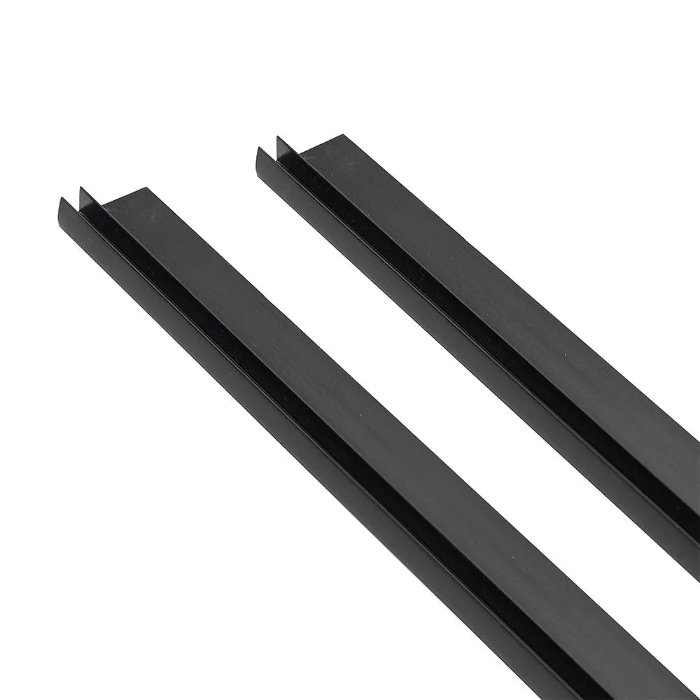 Kit guarnizioni salvagoccia nero opaco 200 cm per box doccia 5-6 mm
