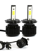 Kit H4 Lampade A Led Cree Full Led 2600 Lumen 6000k Digitale 12v 24v 24w Auto         