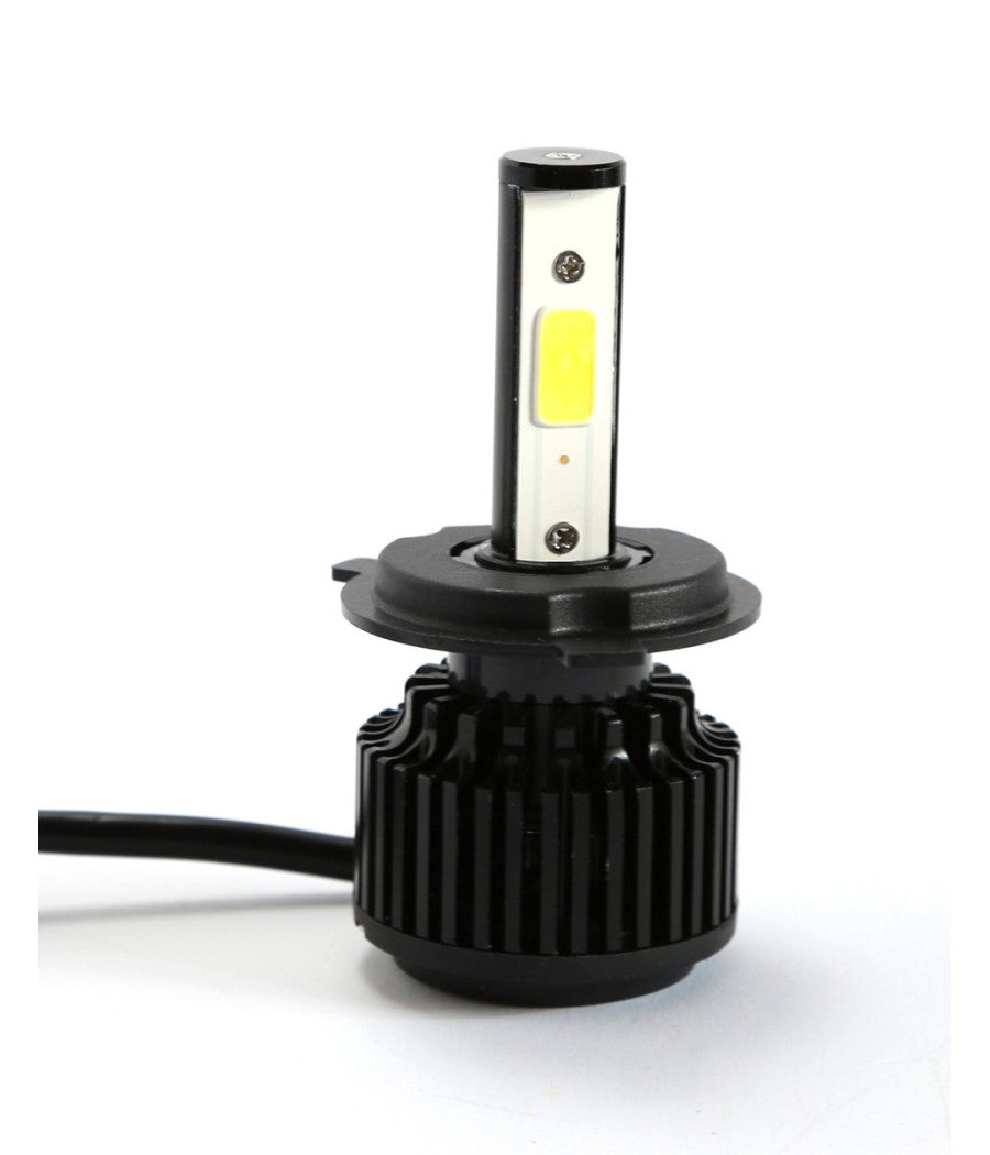 Kit H4 Lampade A Led Cree Full Led 2600 Lumen 6000k Digitale 12v 24v 24w Auto         