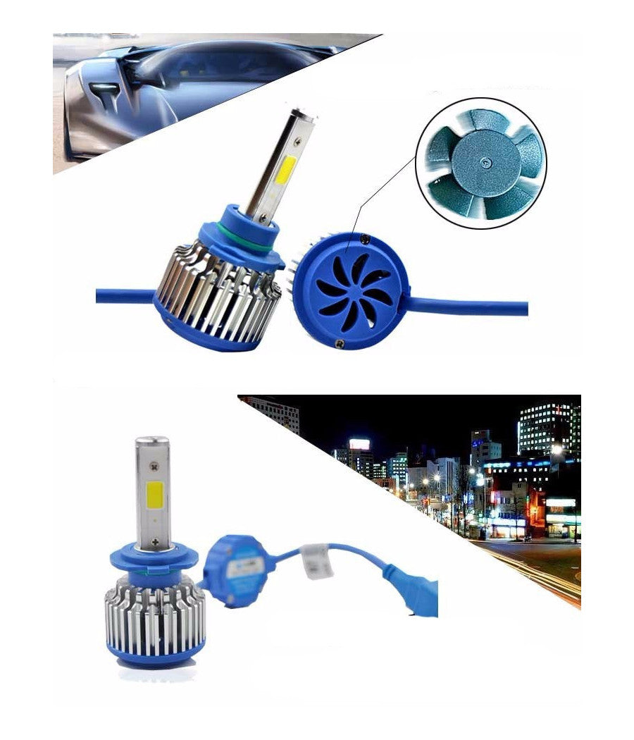 Kit H7 Lampade A Led Cree Full Led 2600 Lumen 6000k 24w Ip68 Led Cree Cob 360°         