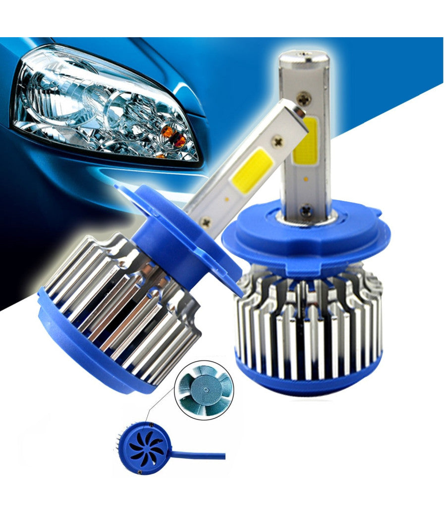 Kit H7 Lampade A Led Cree Full Led 2600 Lumen 6000k 24w Ip68 Led Cree Cob 360°         