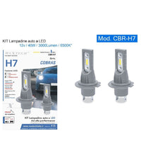 Kit Lampadine Sostituzione Lampade Auto Moto Led H7 12v 40w 3000lm 6500k Cbr-h7         