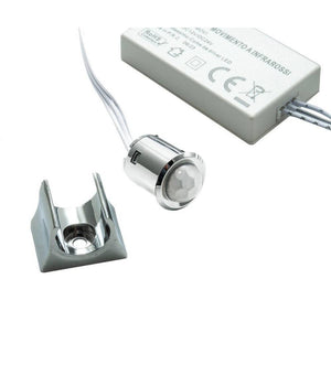 Kit Mini Interruttore Sensore Movimento Infrarossi 12v 24v Pir 100w Strisce Luci Led         