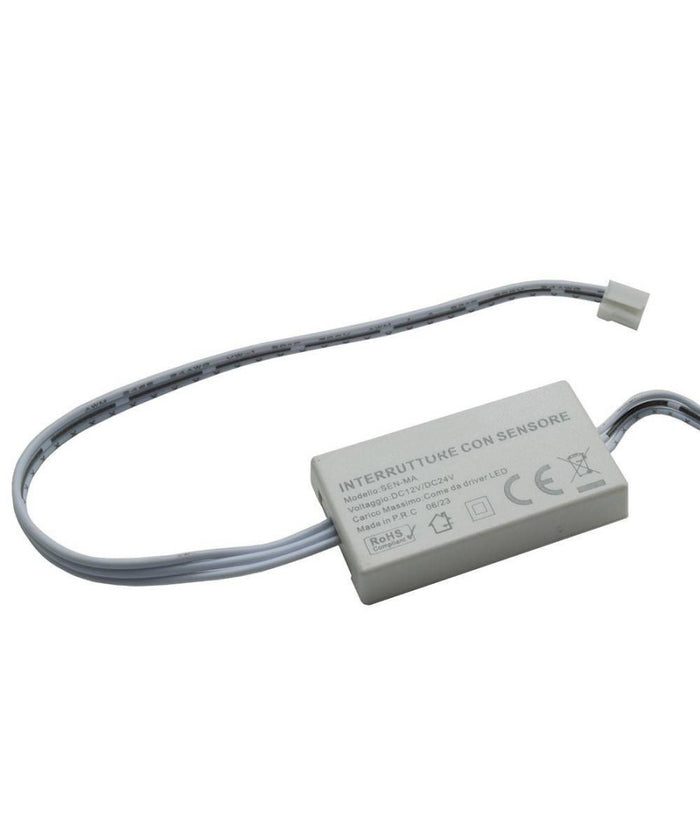 Kit Mini Interruttore Sensore Movimento Mano Luci Led Armadio Alimentatore 12v 100w         