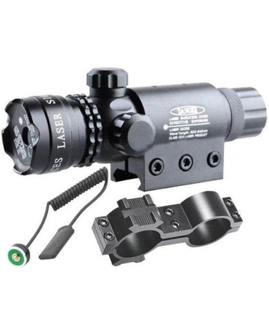 Mirino Puntatore Laser Di Precisione Per Fucile Carabina Fascio Verde Softair         