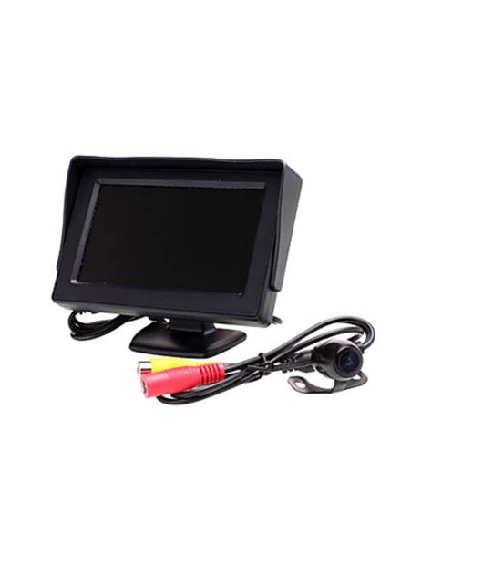 Kit Monitor Lcd Tft 4.3 Video Auto Camper Con Telecamera Retromarcia Parcheggio         