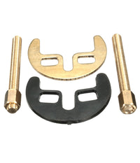Kit Montaggio Fissaggio Rubinetti Con Mezzaluna 2 Fori Guarnizione E Perni Viti         