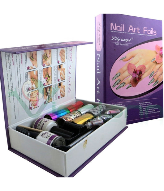 Kit Nail Art Astuccio Con Decorazioni Unghie Gel Mano Decoro Unghia Manicure         