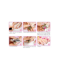 Kit Nail Art Astuccio Con Decorazioni Unghie Gel Mano Decoro Unghia Manicure         