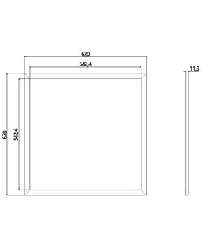 Kit Pannello Ultra Slim Led 94w Centralina Smart Wifi 24v Rgb+3000k Rgbw Alexa Google         