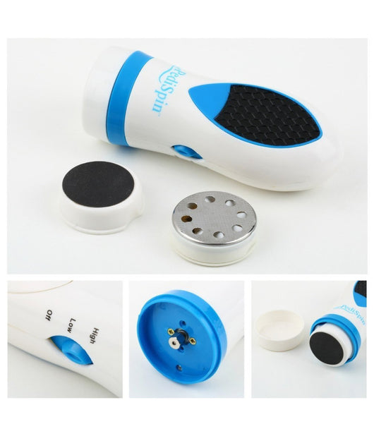 Kit Pedicure Per Pelle Secca E Calli Cura Del Piede Con 2 Accessori Pedi Spin         