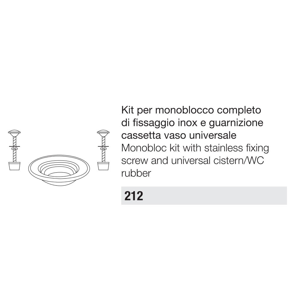 Kit per batteria di scarico tremolada da 115mm - guarnizione più fissaggi
