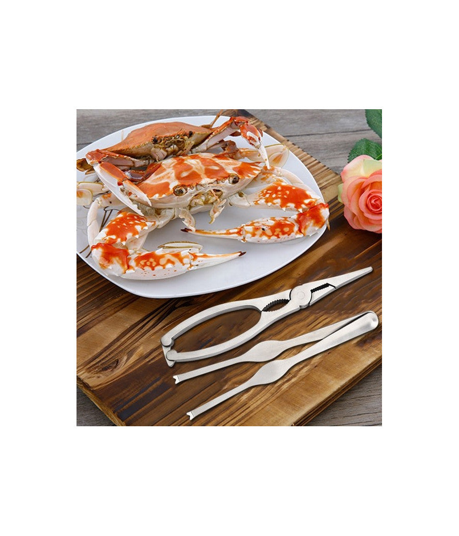 Kit Per Crostacei Pinza Scavino Apri Aragosta Granchio Astice Cucina Casa         