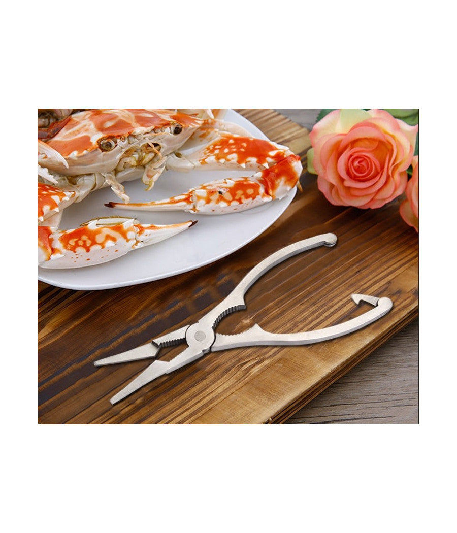 Kit Per Crostacei Pinza Scavino Apri Aragosta Granchio Astice Cucina Casa         