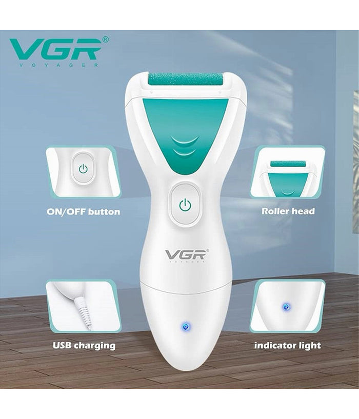 Kit Per Rimozione Calli 2in1 Ricaricabile Pedicure Portatile Impermeabile V-812         