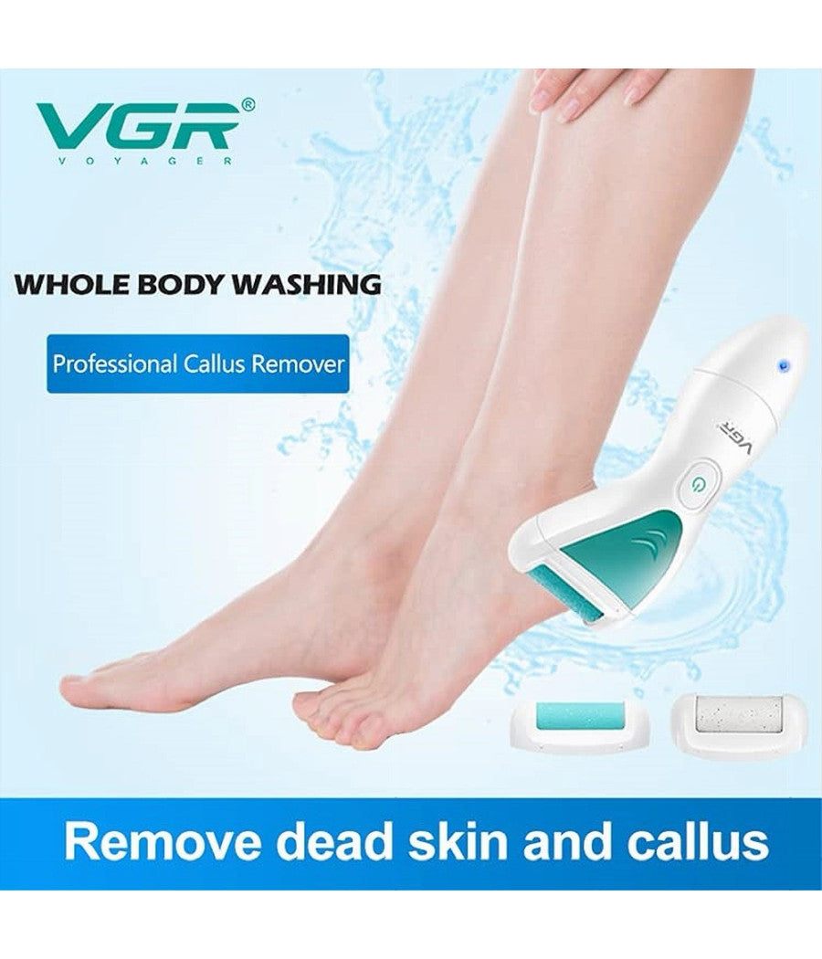 Kit Per Rimozione Calli 2in1 Ricaricabile Pedicure Portatile Impermeabile V-812         