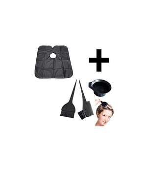 Kit Per Tintura Capelli Composto Da Set Pennelli Con Cestino Piu' Mantello         