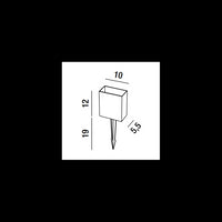 Kit picchetto per esterno per SWAY MOOD di Perenz Bianco Opaco