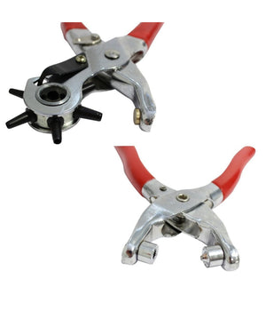 Kit Pinza Fustellatrice + Pinza Borchie Buchi Cinture Pelle Scarpe Borchie         