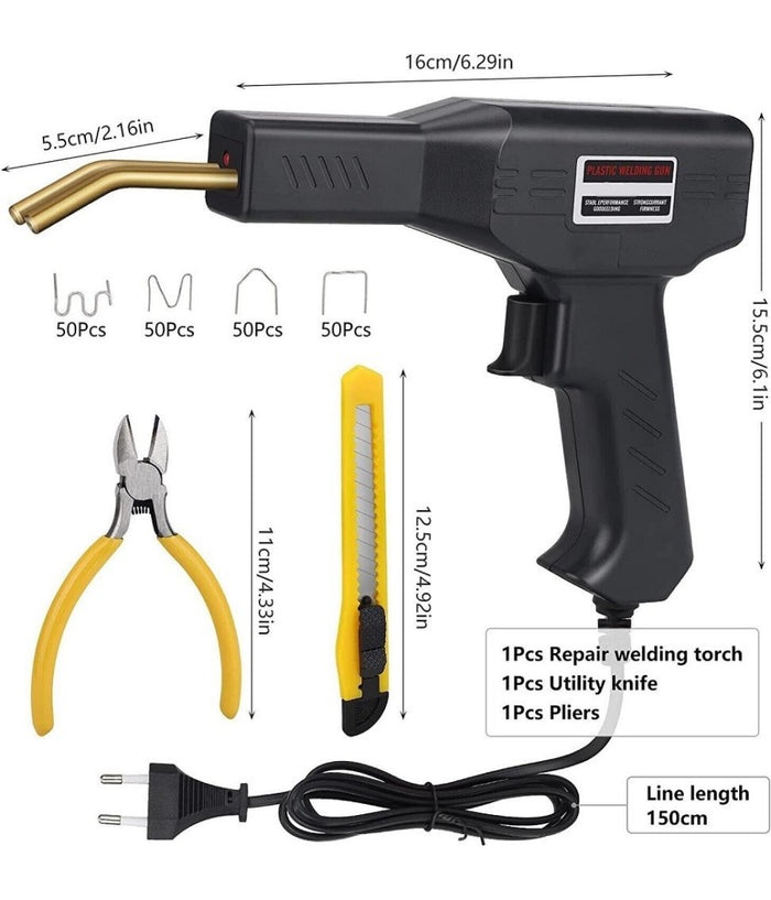Kit Pistola Saldatrice Saldatura Plastica 70 W Riparazione Paraurti Auto 200pz         