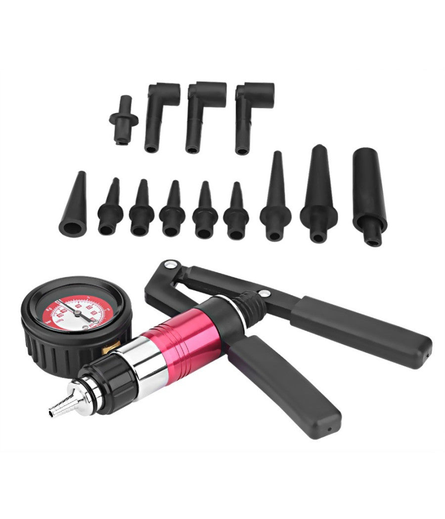Kit Pompa Da Vuoto Manuale Per Spurgo Freni Frizione Auto Moto Tester         