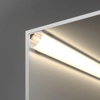 Kit profilo angolare in Alluminio per LED da 2m, 2000x15.8x15.8mm