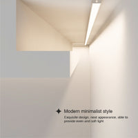 Kit profilo piatto in alluminio da 2m per strisce LED L2000x17.4x7mm