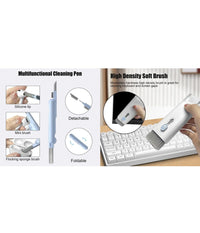 Kit Pulizia Multifunzione 7in1 Per Tastiere Apparecchi Elettronici Pc Notebook         
