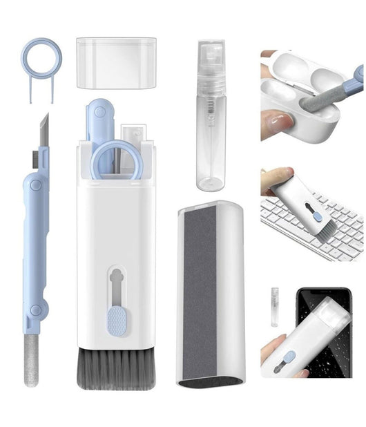 Kit Pulizia Multifunzione 7in1 Per Tastiere Apparecchi Elettronici Pc Notebook         
