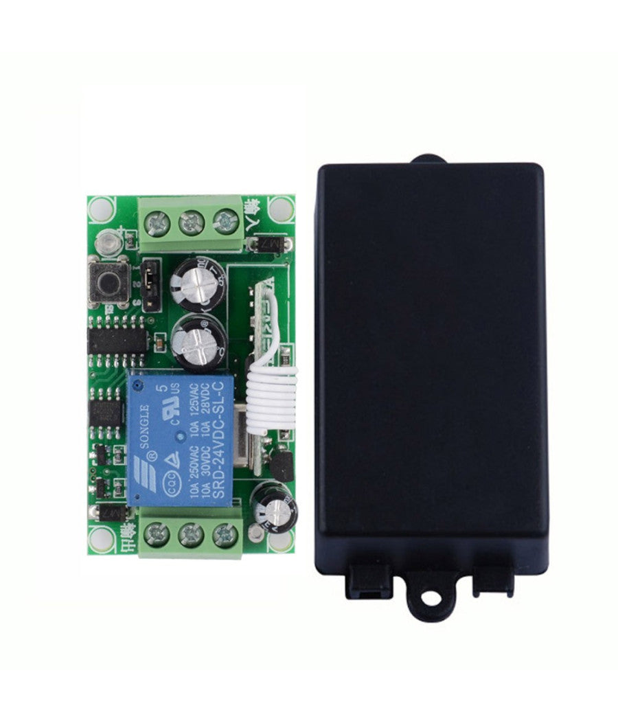 Kit Ricevitore Relè+ 2 Telecomandi Universale Radiocomando 433mhz Cancelli Luci         