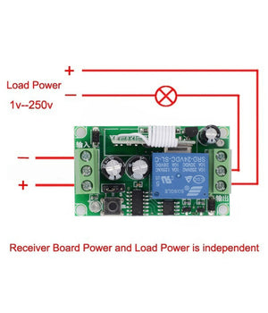 Kit Ricevitore Relè+ 2 Telecomandi Universale Radiocomando 433mhz Cancelli Luci         