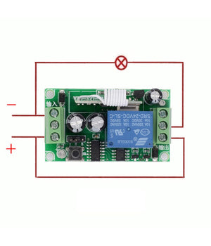 Kit Ricevitore Relè+ 2 Telecomandi Universale Radiocomando 433mhz Cancelli Luci         