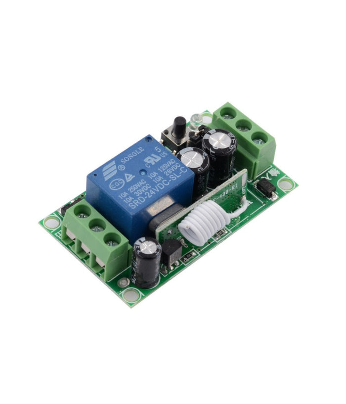 Kit Ricevitore Relè+ 2 Telecomandi Universale Radiocomando 433mhz Cancelli Luci         