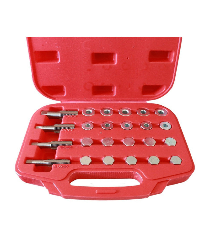 Kit Riparazione Filettatura Tappo Coppa Olio Auto Con Tappi E Rondelle 64 Pz         